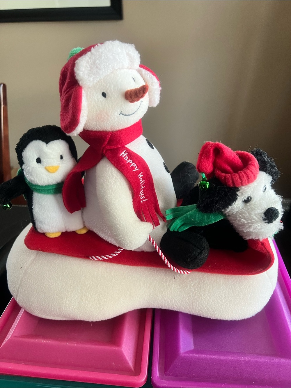 Hallmark Red, White & Green Holiday Plush Trio